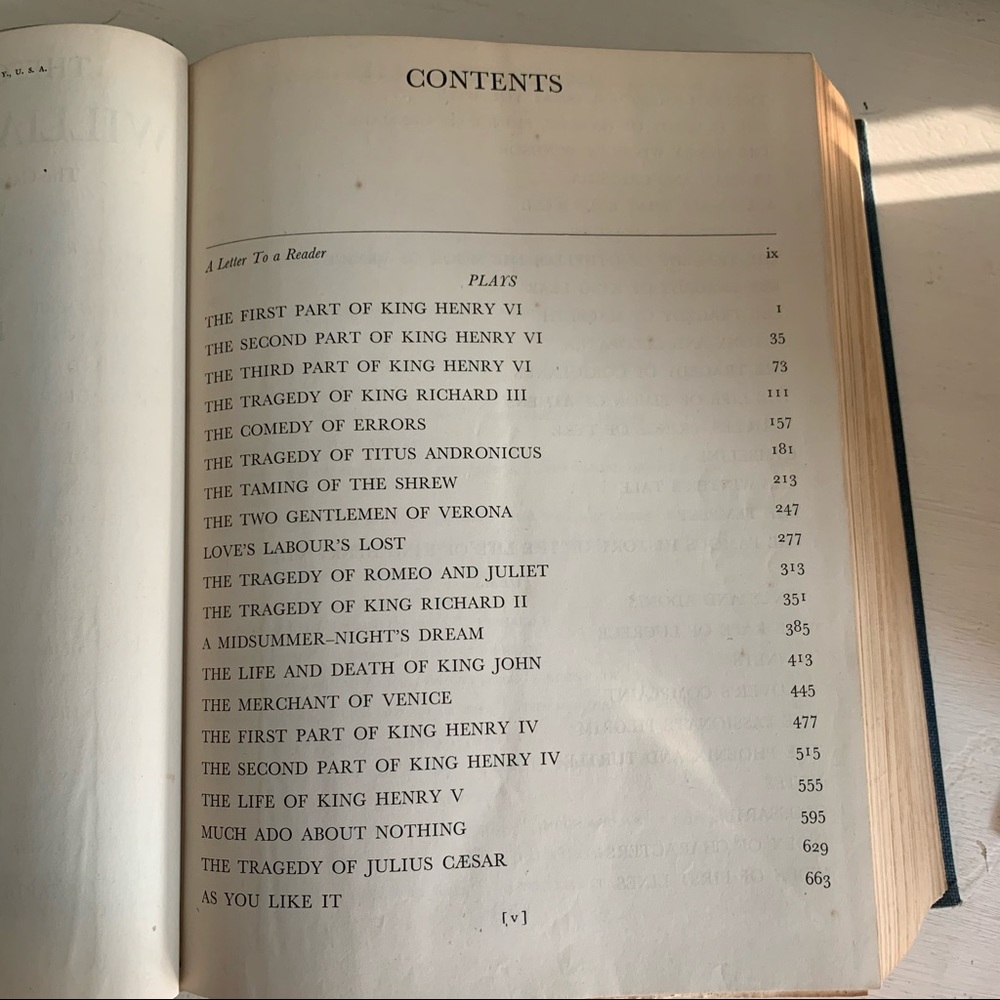 ❤️1936 The Complete Works of Shakespeare ❤️Vintage - Picture 11 of 14
